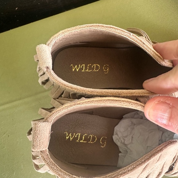 Fringe Glitter Ankle Boots - Silver and Tan - Picture 3 of 11